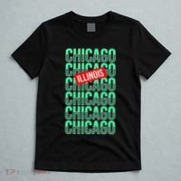 Chicago Illinois Typography T-Shirt thumb 5