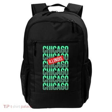 Chicago Illinois Typography Backpack