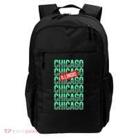 Chicago Illinois Typography Backpack thumb 0