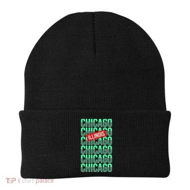 Chicago Illinois Typography Beanie