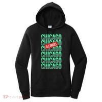 Chicago Illinois Typography Women's Hoodie thumb 0
