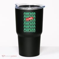 Chicago Illinois Typography Tumbler thumb 0