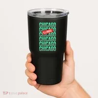Chicago Illinois Typography Tumbler thumb 2