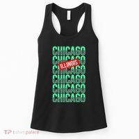 Chicago Illinois Typography Women's Tank Top thumb 0