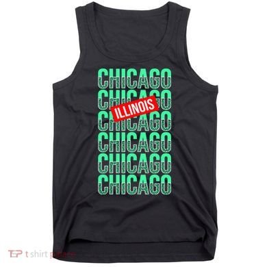 Chicago Illinois Typography Tank Top