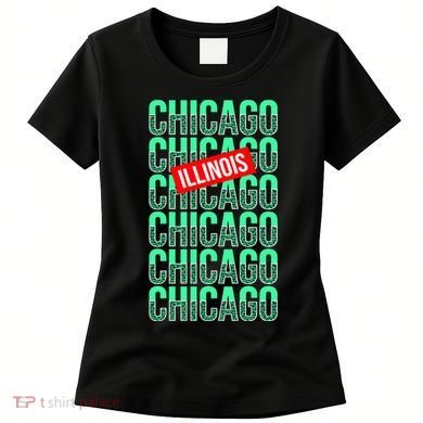 Chicago Illinois Typography Women's T-Shirt