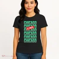 Chicago Illinois Typography Women's T-Shirt thumb 4