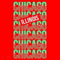 Chicago Illinois Typography Santa Hat thumb 1