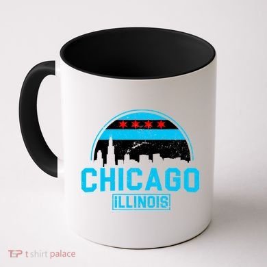 Chicago Illinois Vintage Flag Coffee Mug