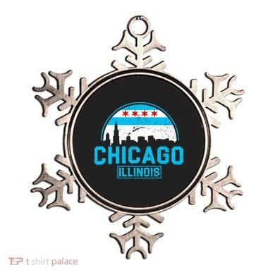 Chicago Illinois Vintage Flag Ornament