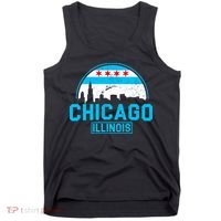 Chicago Illinois Vintage Flag Tank Top thumb 0