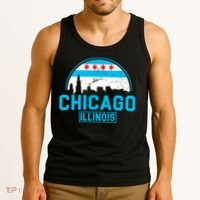 Chicago Illinois Vintage Flag Tank Top thumb 3