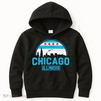 Chicago Illinois Vintage Flag Kids Hoodie thumb 0