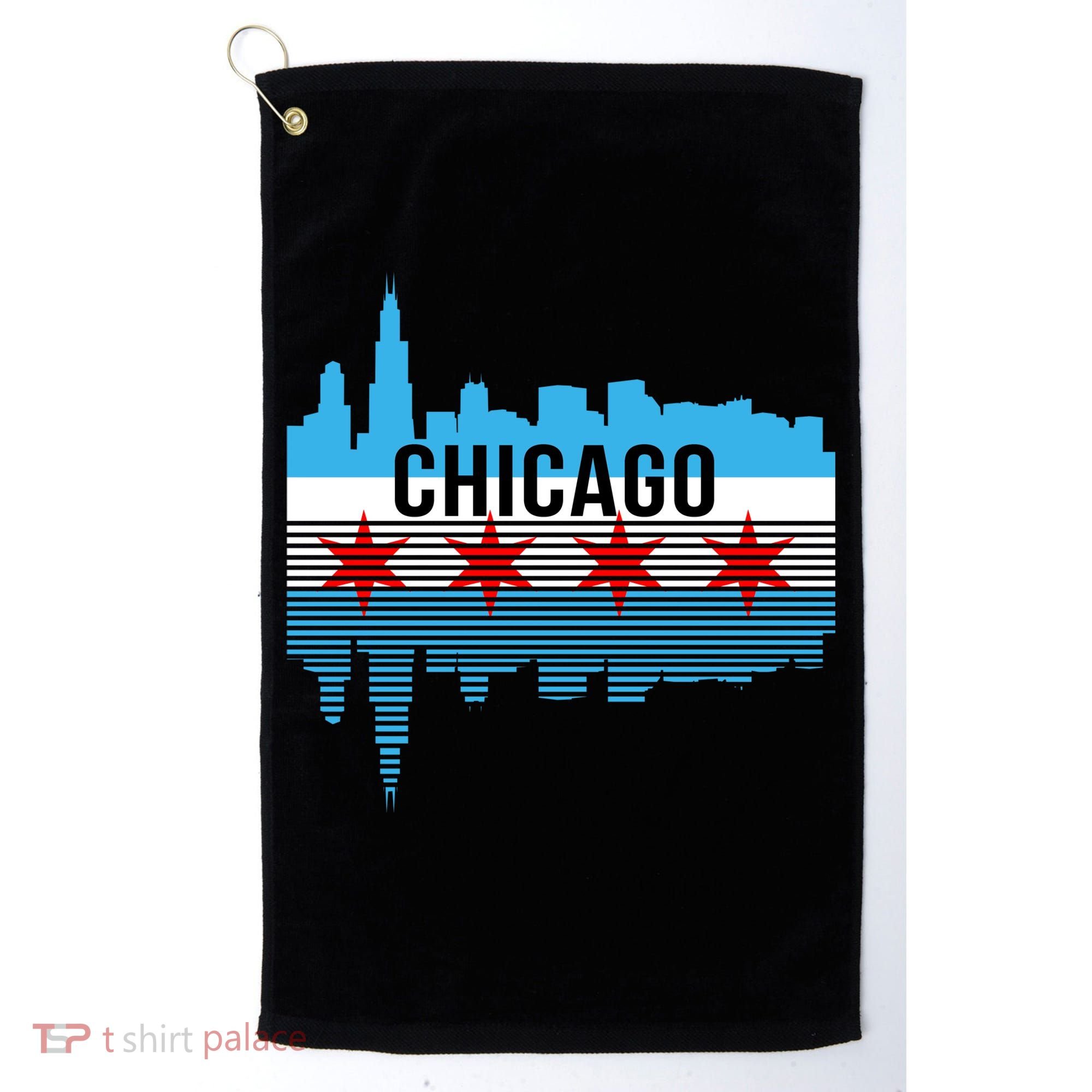 Chicago Skyline Golf Towel