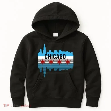 Chicago Skyline Kids Hoodie