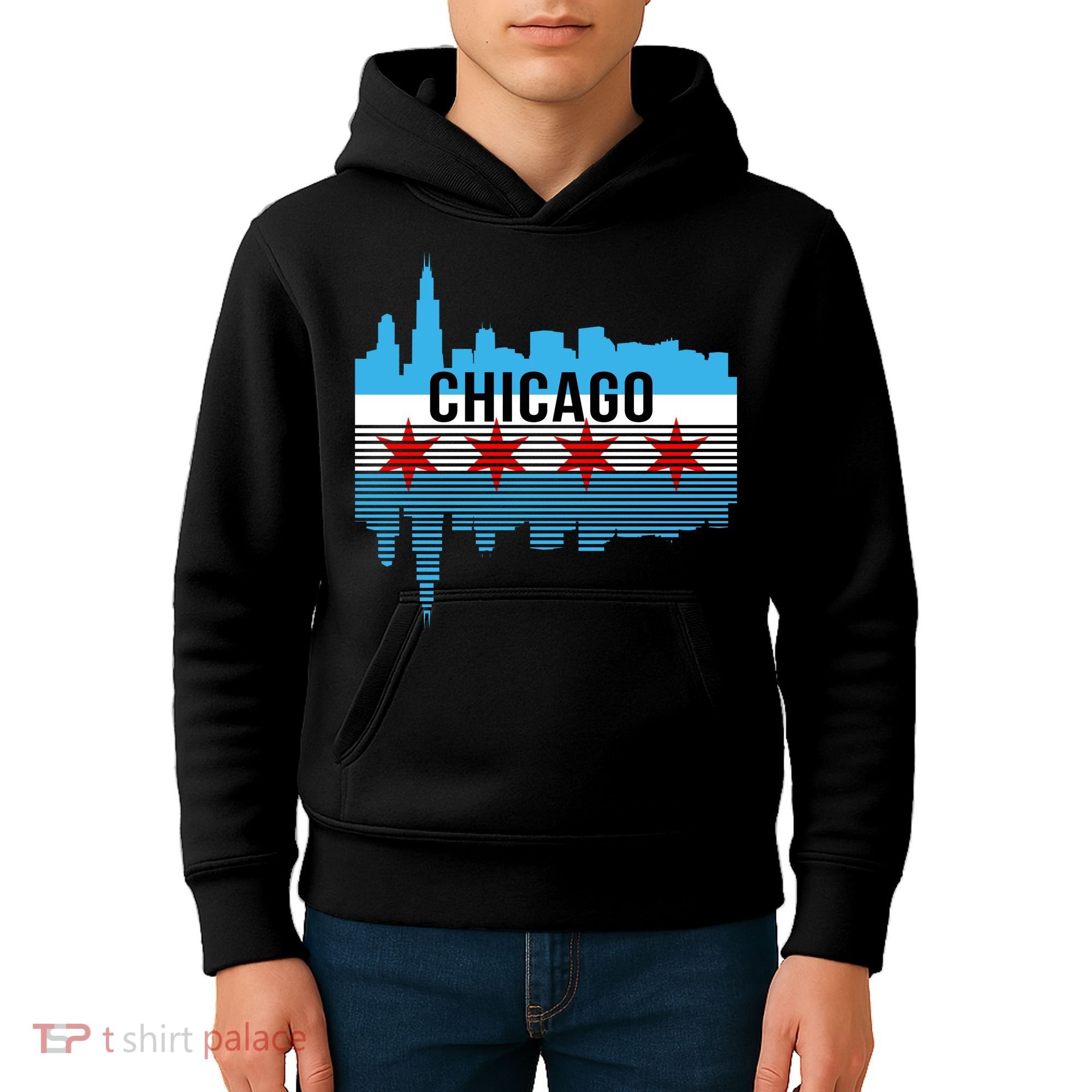 Chicago Skyline Kids Hoodie