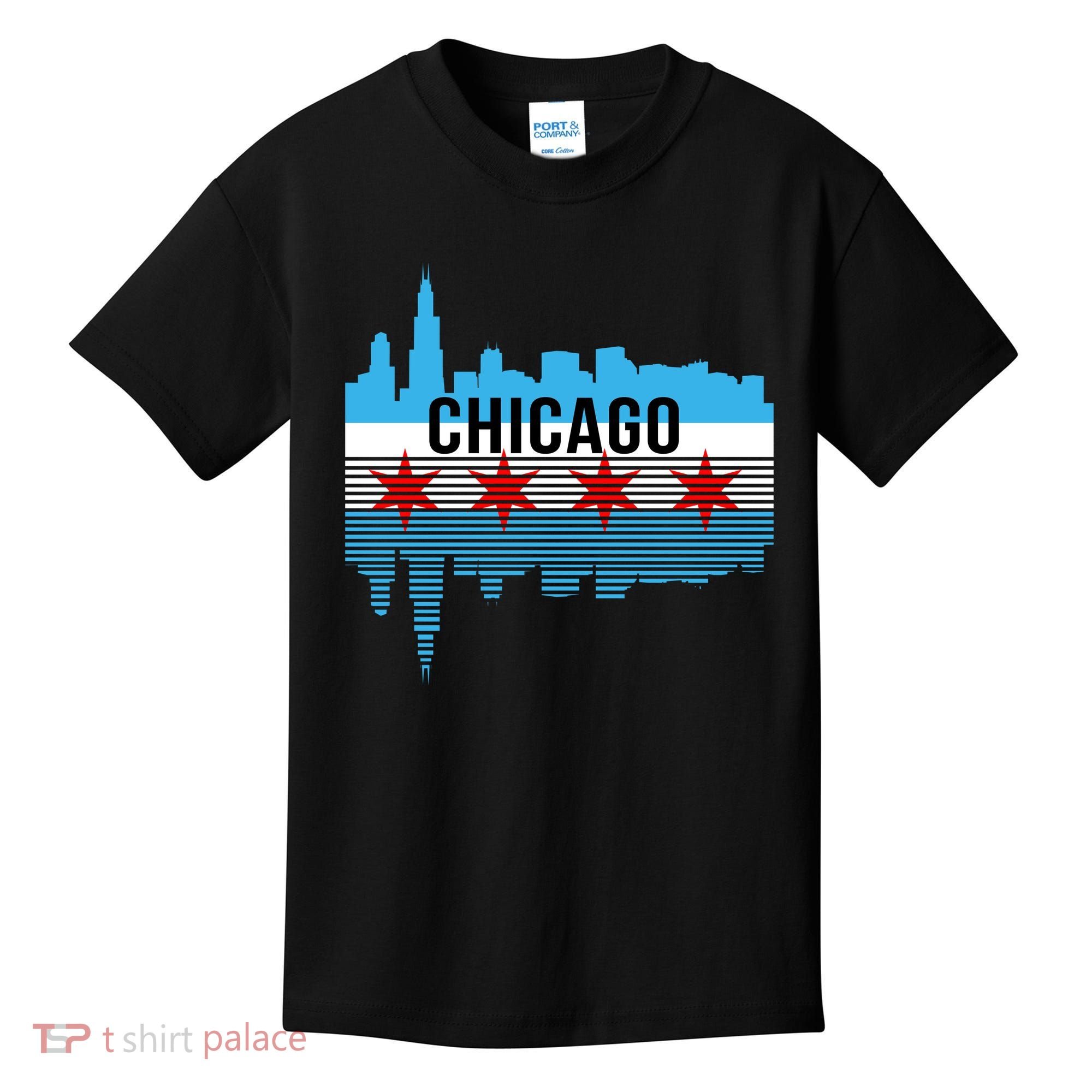 Chicago Skyline Kids T-Shirt