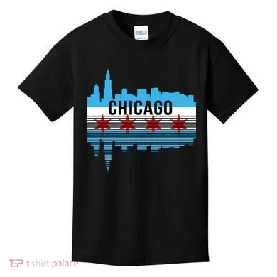 Chicago Skyline Kids T-Shirt