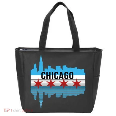 Chicago Skyline Tote Bag