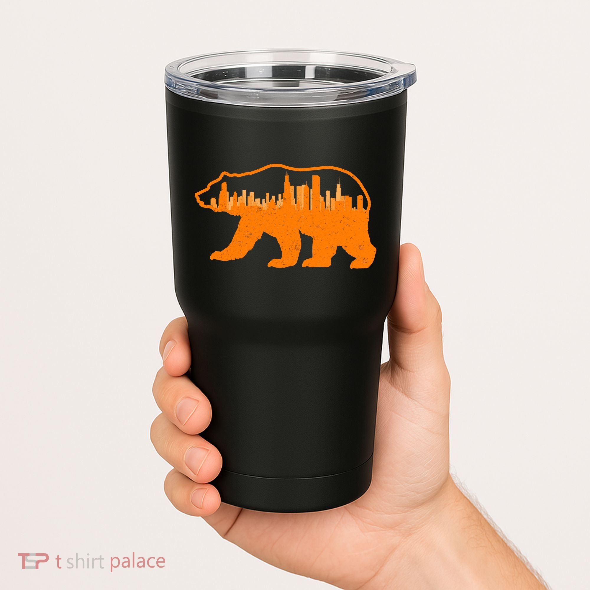 Chicago Skyline City Bear Tumbler