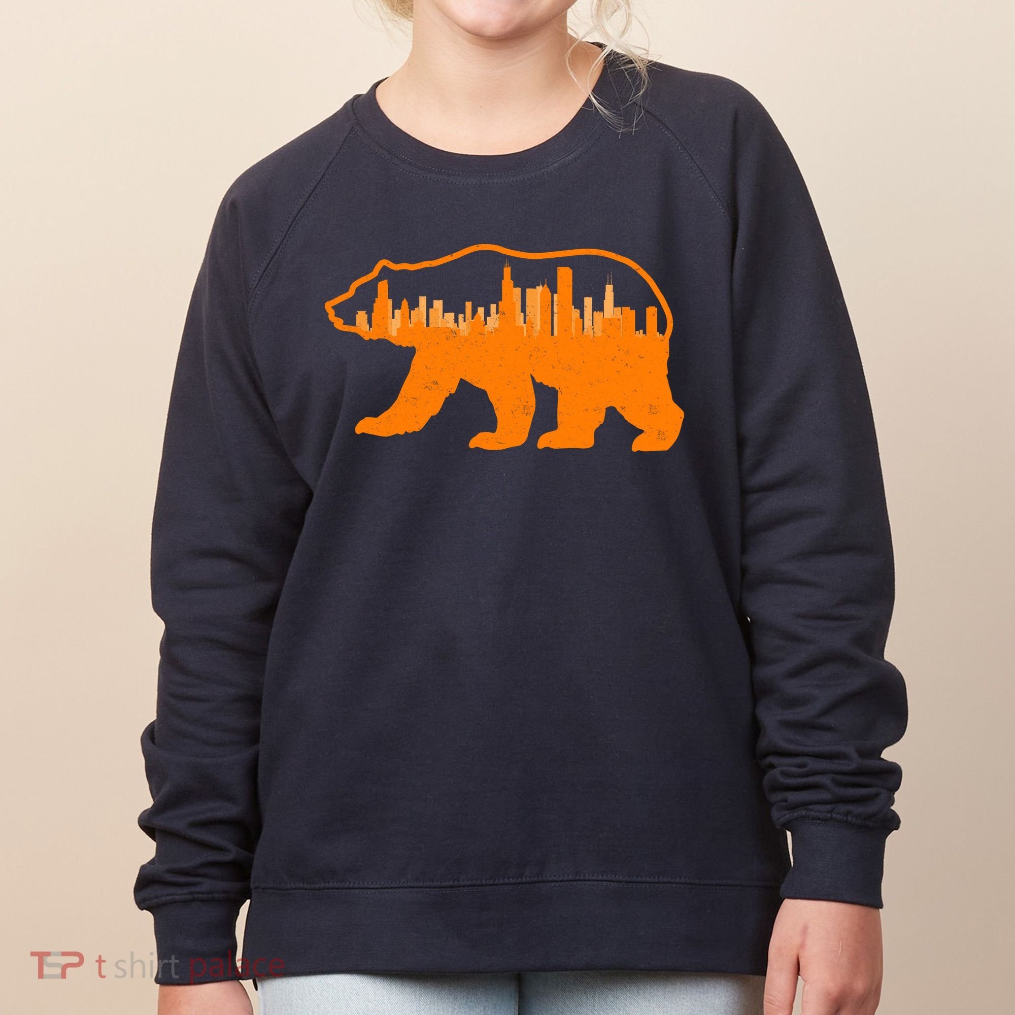 Chicago Skyline City Bear Women's Sweatshirt