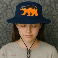Chicago Skyline City Bear Bucket Hat thumb 3