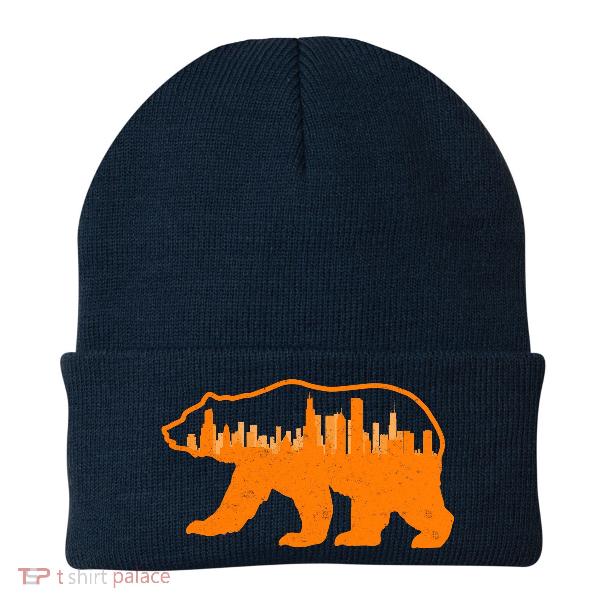 Chicago Skyline City Bear Beanie