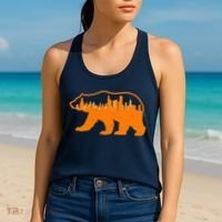 Chicago Skyline City Bear Women's Tank Top thumb 2