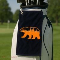 Chicago Skyline City Bear Golf Towel thumb 2