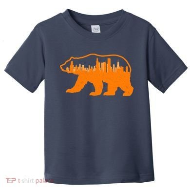 Chicago Skyline City Bear Toddler T-Shirt