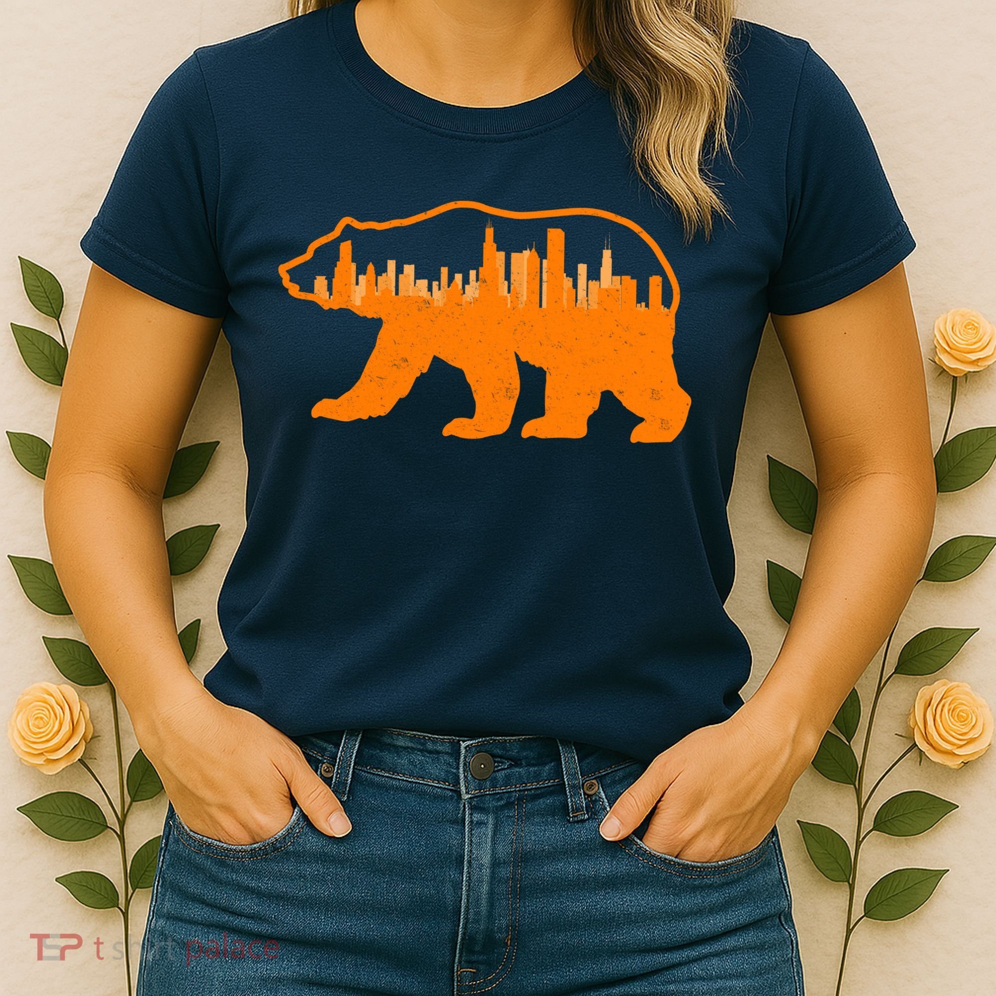 Chicago Skyline City Bear Women's T-Shirt