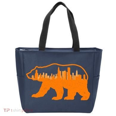 Chicago Skyline City Bear Tote Bag