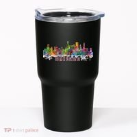 Chicago Skyline Paint Splatter Tumbler thumb 0
