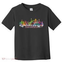 Chicago Skyline Paint Splatter Toddler T-Shirt thumb 0