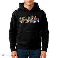 Chicago Skyline Paint Splatter Kids Hoodie thumb 4