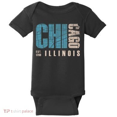 Chicago Vintage Emblem Baby Bodysuit