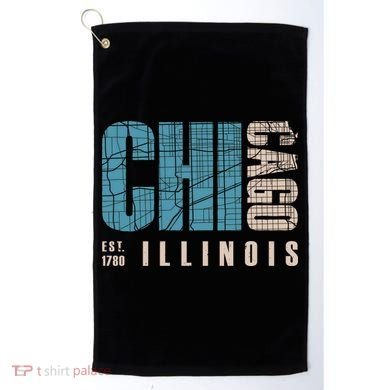 Chicago Vintage Emblem Golf Towel