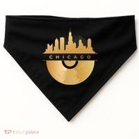 Chicago Vinyl Skyline USA-Made Doggie Bandana thumb 0