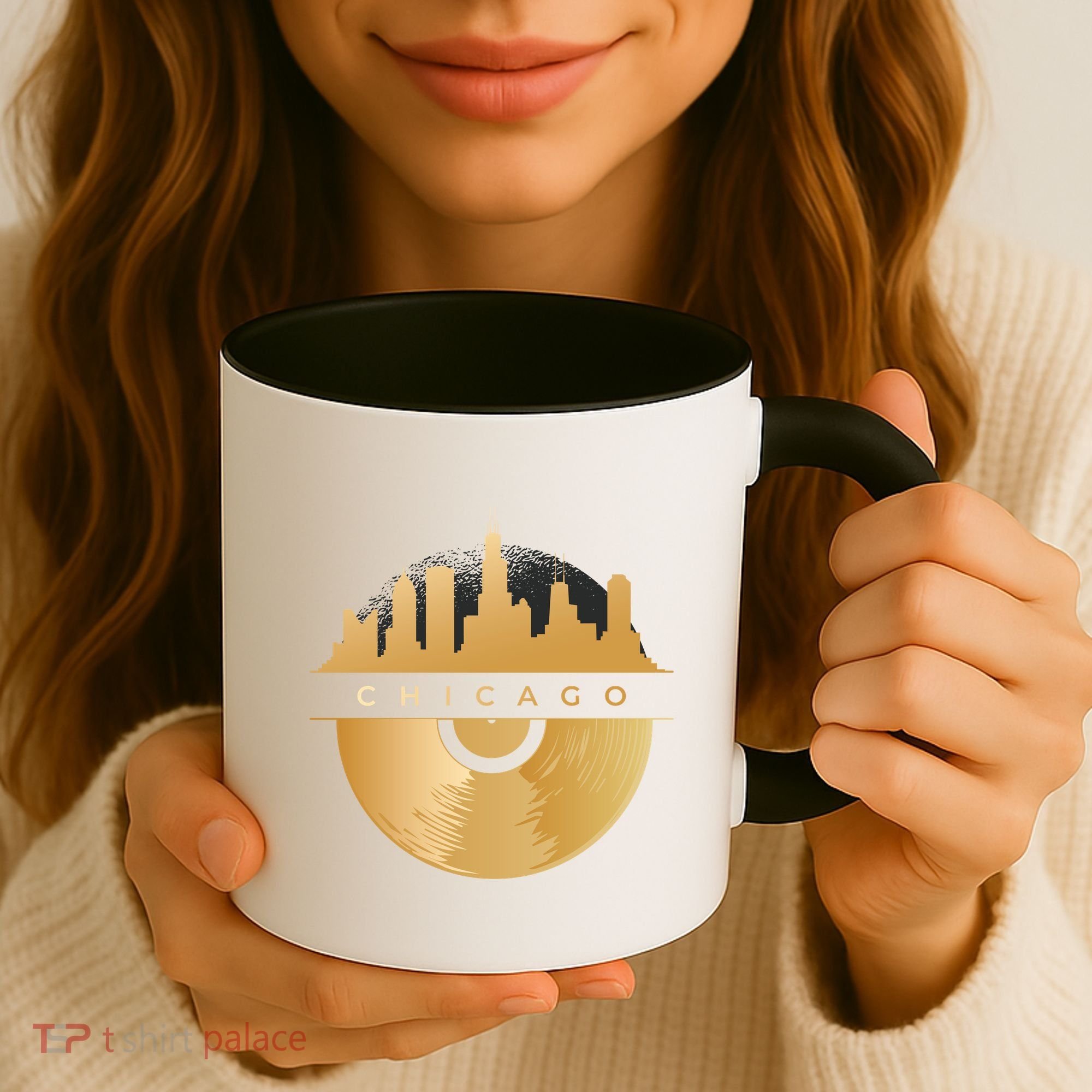 Chicago Vinyl Skyline Coffee Mug