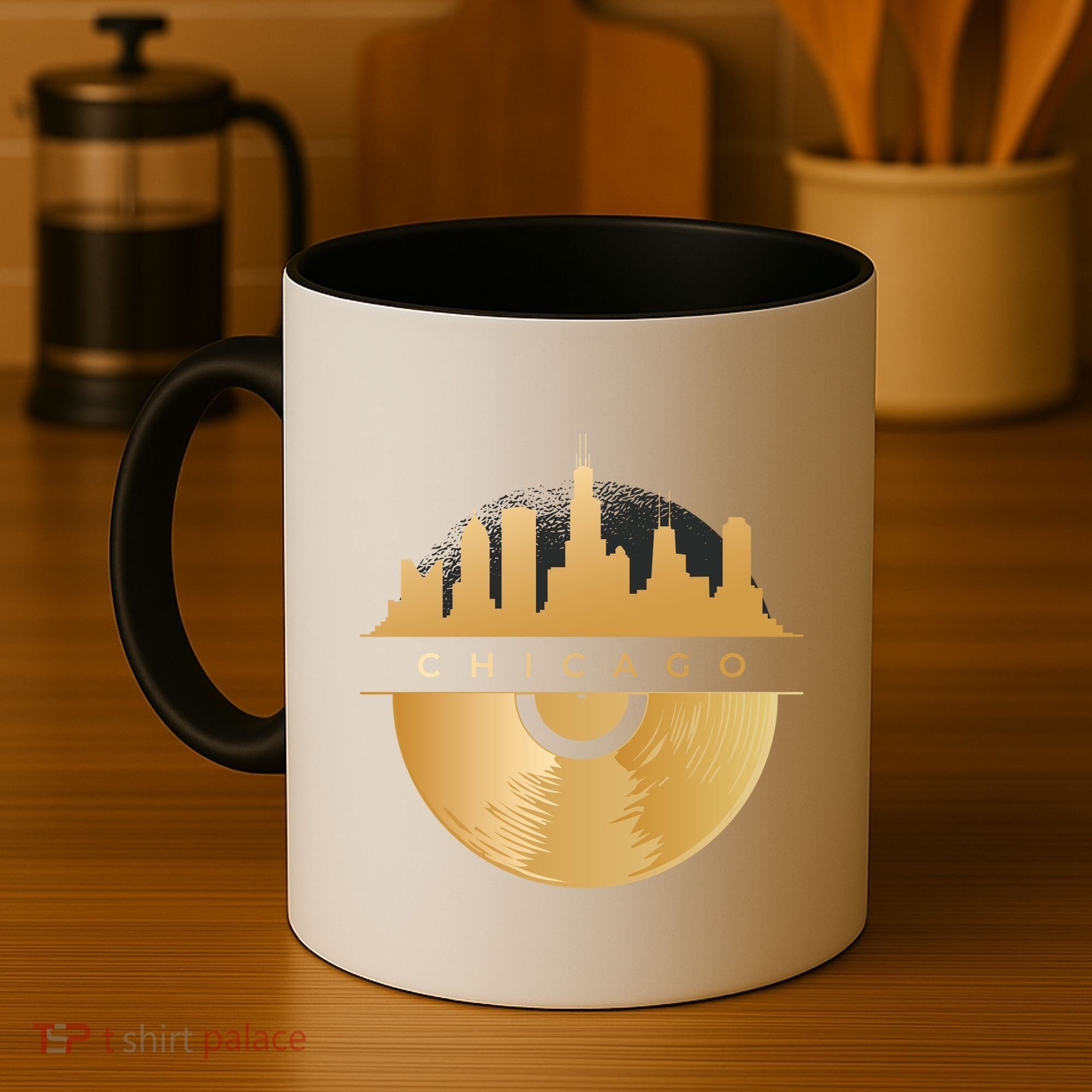 Chicago Vinyl Skyline Coffee Mug
