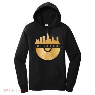 Chicago Vinyl Skyline Women's Hoodie