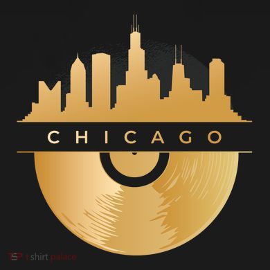 Chicago Vinyl Skyline Women's Hoodie