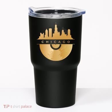 Chicago Vinyl Skyline Tumbler