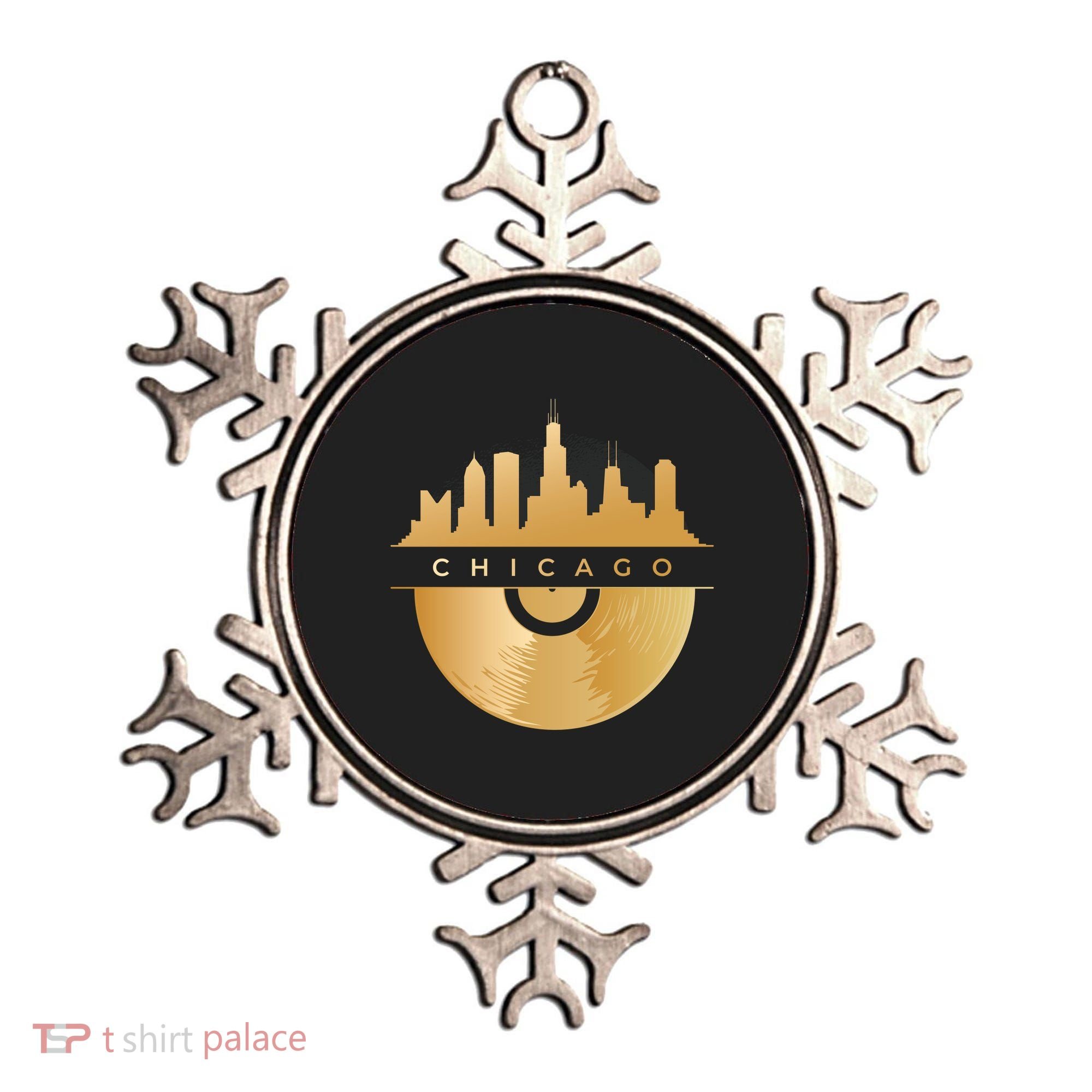 Chicago Vinyl Skyline Ornament
