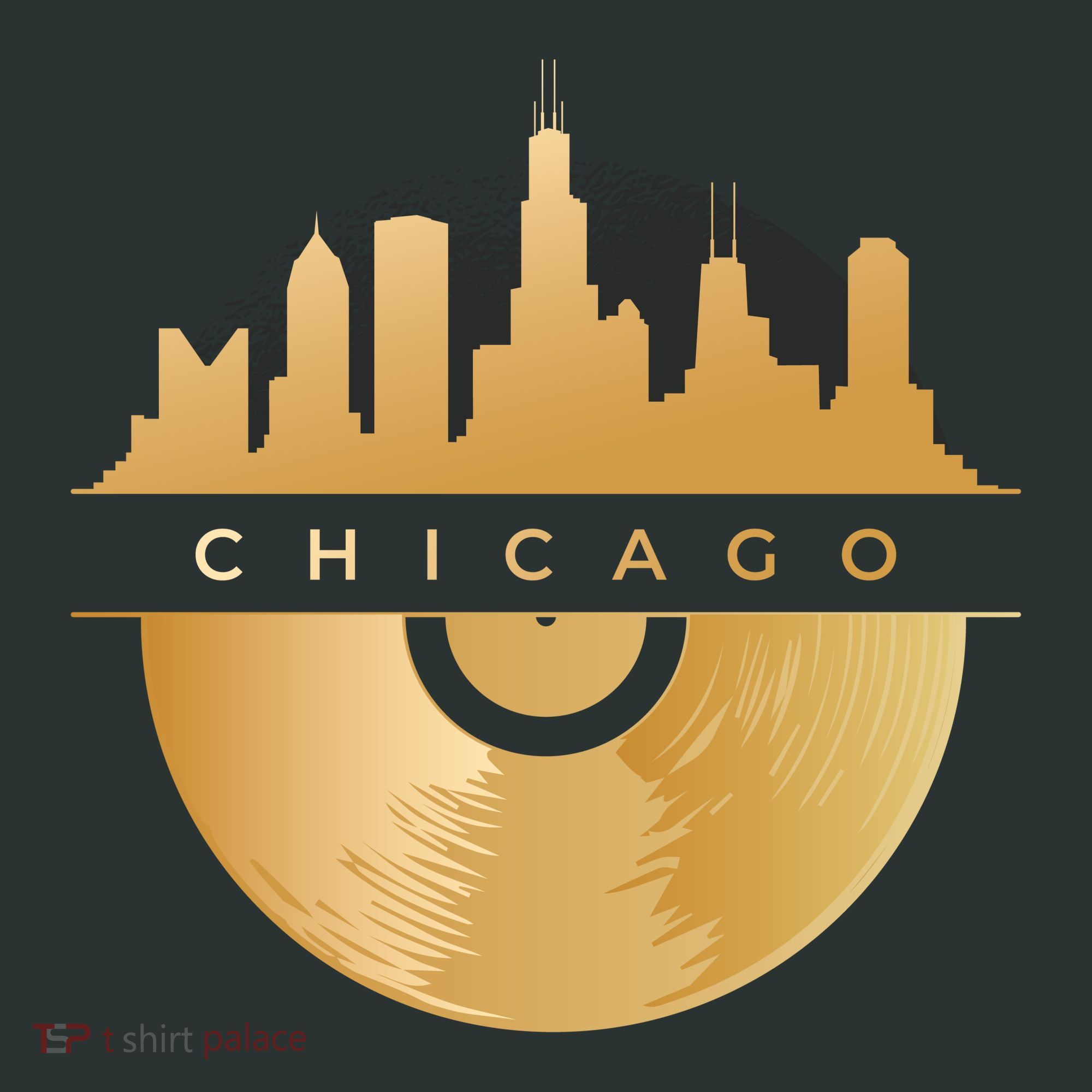 Chicago Vinyl Skyline Hoodie
