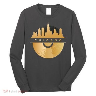 Chicago Vinyl Skyline Long Sleeve Shirt