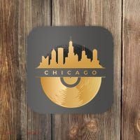 Chicago Vinyl Skyline Coaster thumb 0