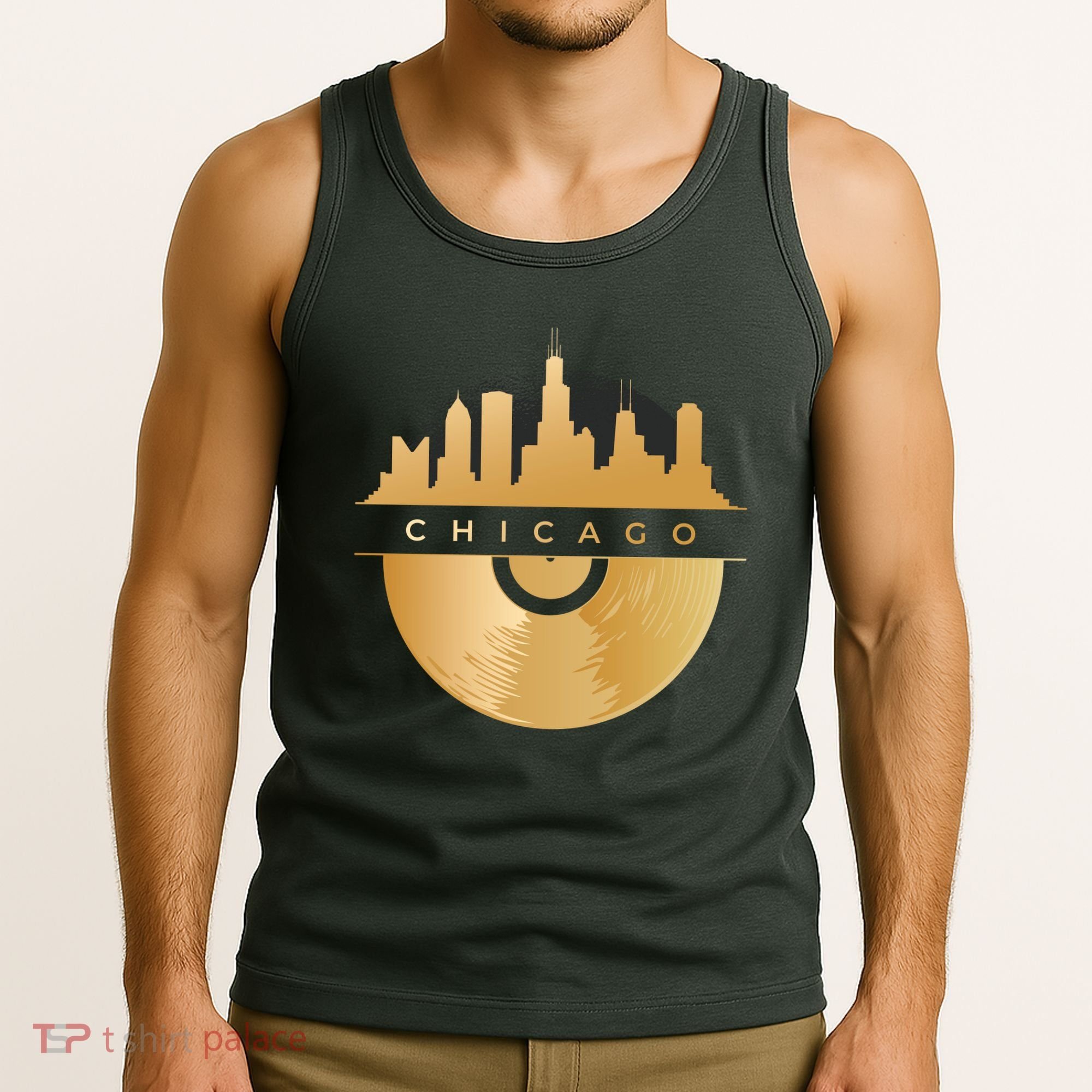 Chicago Vinyl Skyline Tank Top