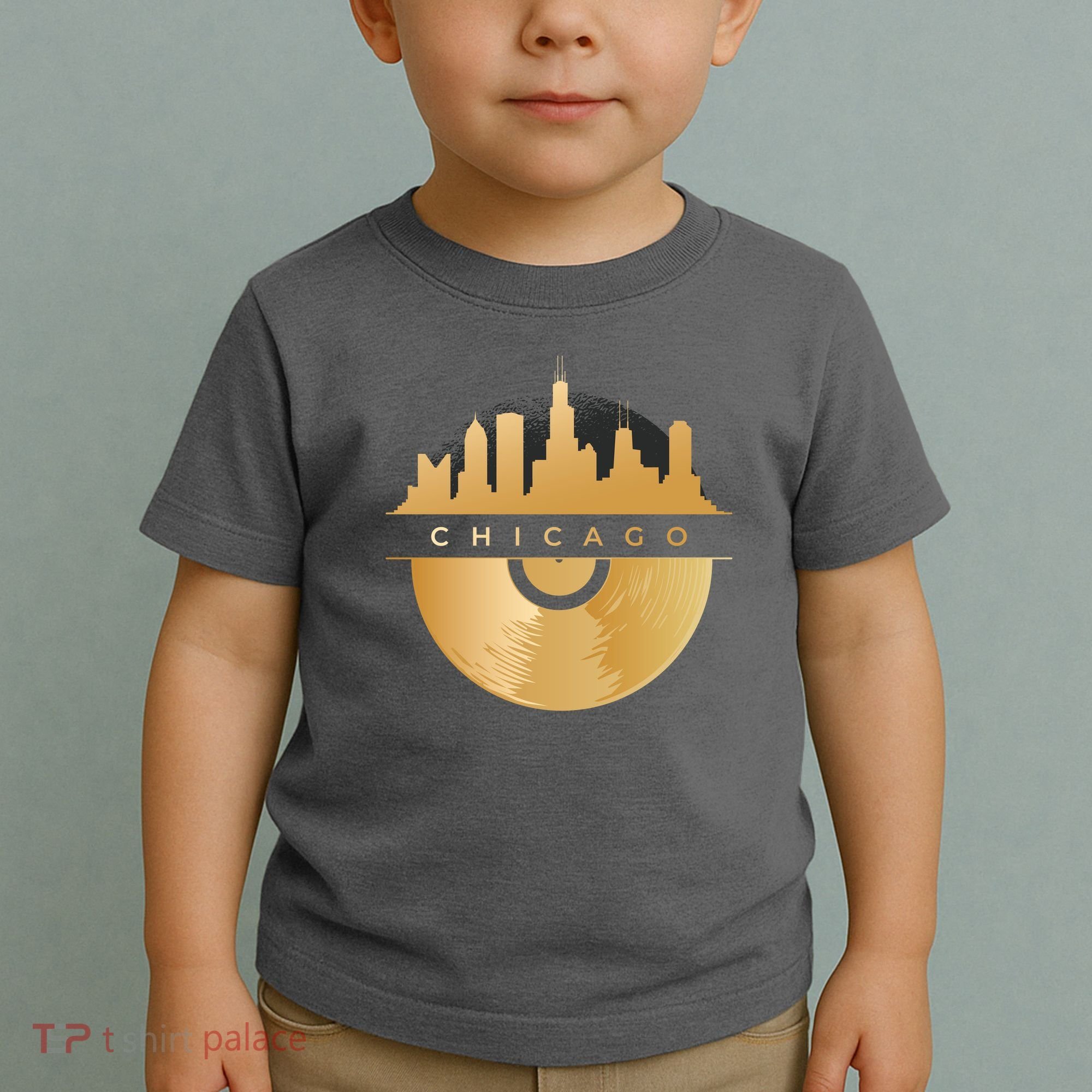 Chicago Vinyl Skyline Toddler T-Shirt