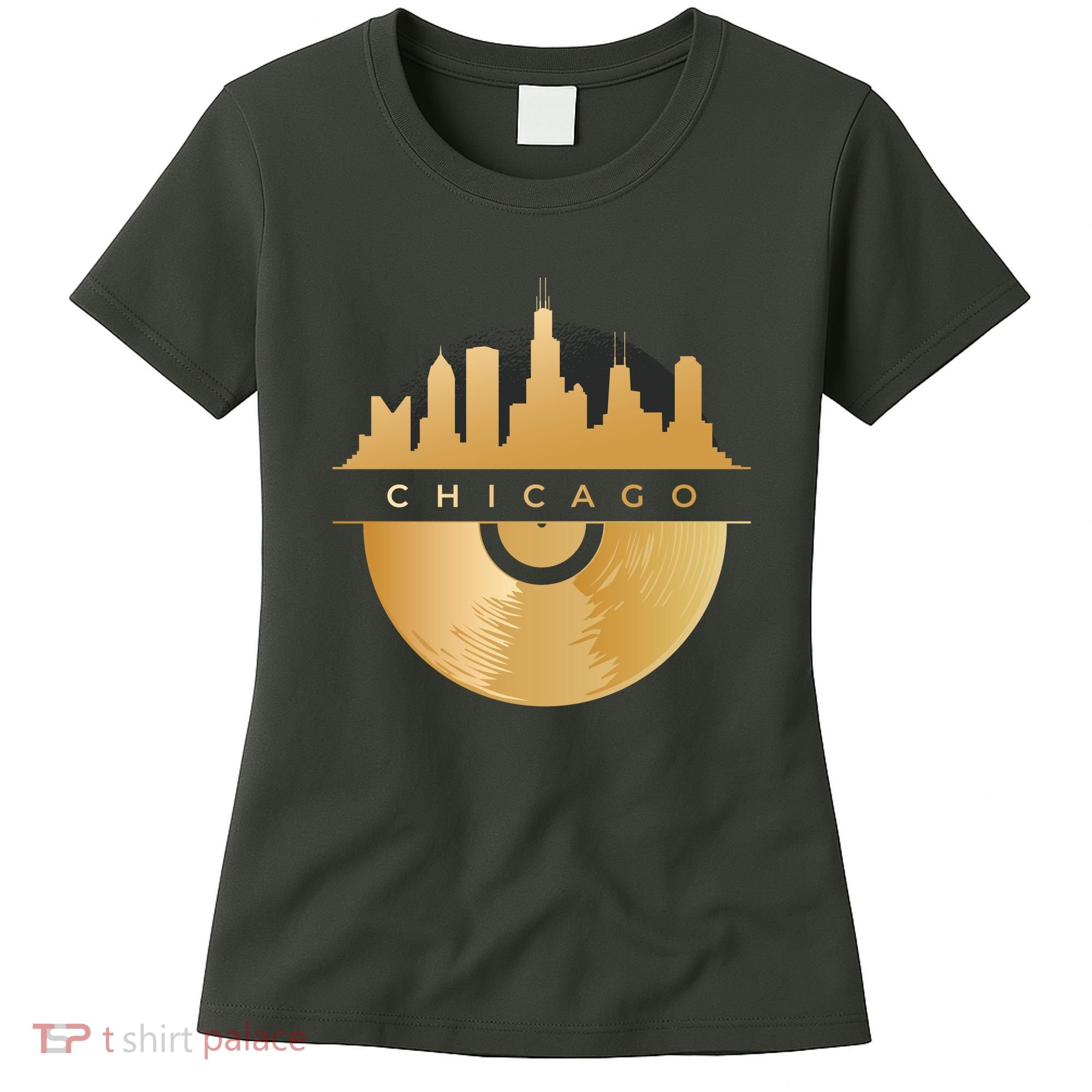 Chicago Vinyl Skyline Women's T-Shirt